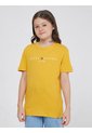 Camiseta Dorado Essential De Cuello Redondo Con Logo Tommy Hilfiger de Tommy Hilfiger