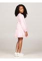 Vestido Rosa De Corte Evasé Con Detalle Calado Tommy Hilfiger de Tommy Hilfiger