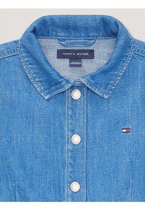 Vestido Azul Denim Con Botones Tommy Hilfiger