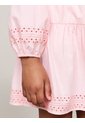 Vestido Rosa De Corte Evasé Con Detalle Calado Tommy Hilfiger de Tommy Hilfiger