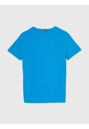 Camiseta Azul Essential De Cuello Redondo Con Logo Tommy Hilfiger