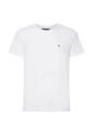 Camiseta Manga Corta Blanco Slim Fit Esencial de Tommy Hilfiger
