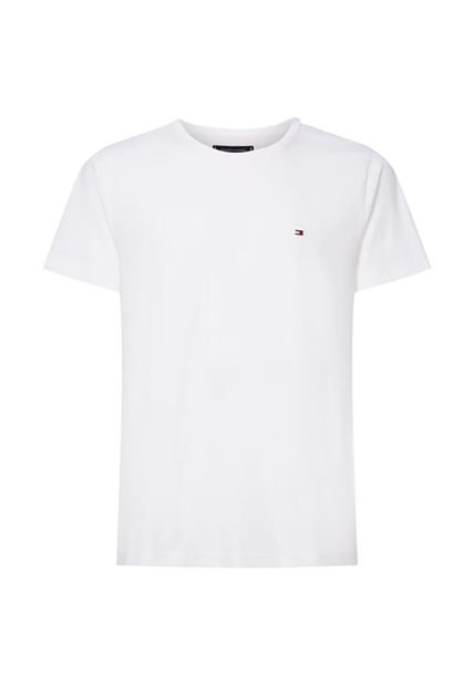 Camiseta Manga Corta Blanco Slim Fit Esencial