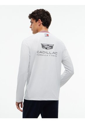 Camiseta Blanca De Manga Larga TH X Cadillac Formula 1® Team Tommy Hilfiger