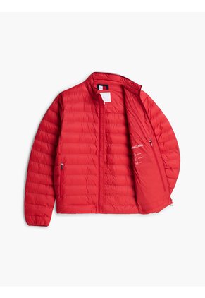 Chaqueta Roja Plegable Repelente Al Agua Tommy Hilfiger