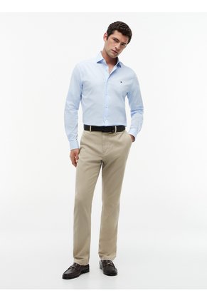 Pantalón Beige Chino Denton Recto Texturizado Tommy Hilfiger