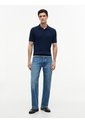 Polo Azul De Punto Trenzado Y Corte Regular Tommy Hilfiger de Tommy Hilfiger