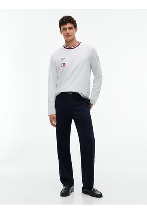 Camiseta Blanca De Manga Larga TH X Cadillac Formula 1® Team Tommy Hilfiger