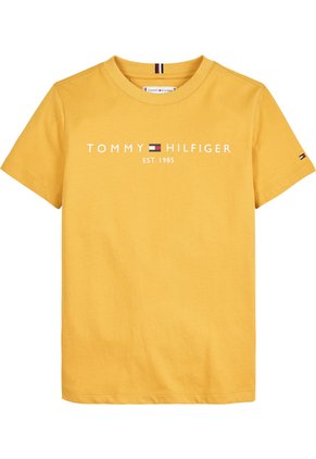 Camiseta Dorado Essential De Cuello Redondo Con Logo Tommy Hilfiger