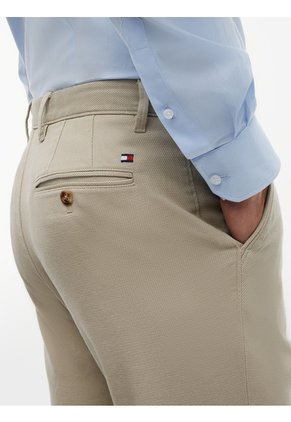 Pantalón Beige Chino Denton Recto Texturizado Tommy Hilfiger