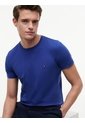 Camiseta Azul De Cuello Redondo Y Corte Extra Slim Tommy Hilfiger de Tommy Hilfiger