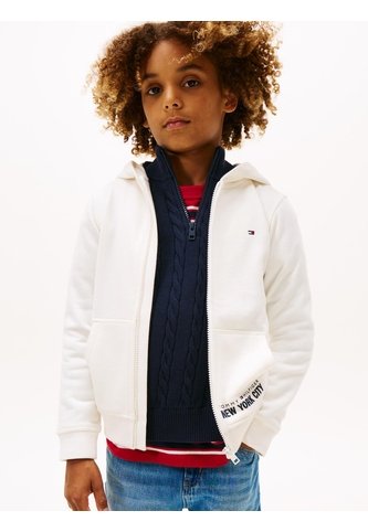 Buzo Blanco Con Capota Y Cremallera Tommy Hilfiger Tommy Hilfiger