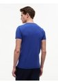 Camiseta Azul De Cuello Redondo Y Corte Extra Slim Tommy Hilfiger de Tommy Hilfiger