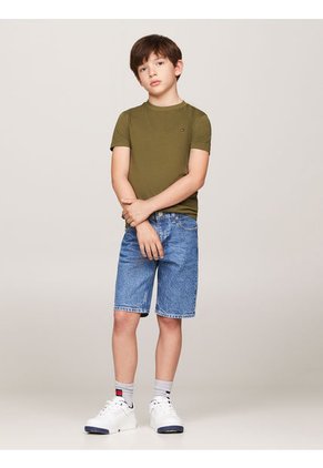 Camiseta Niño Verde Essential De Cuello Redondo Tommy Hilfiger