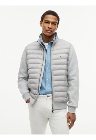 Chaqueta Gris De Punto Acolchada Con Cremallera Tommy Hilfiger Tommy Hilfiger
