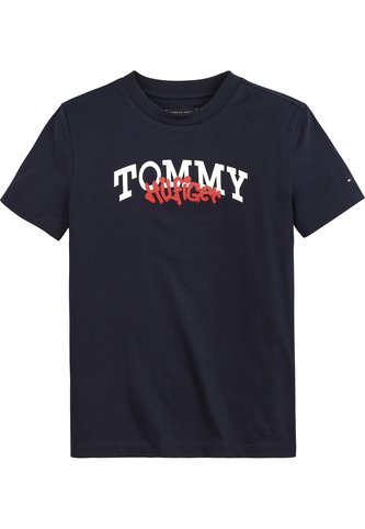 Camiseta Azul Marino Manga Corta Para Niño Tommy Hilfiger Tommy Hilfiger
