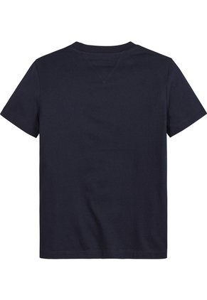 Camiseta Azul Marino Manga Corta Para Niño Tommy Hilfiger