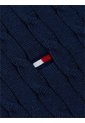 Polo Azul De Punto Trenzado Y Corte Regular Tommy Hilfiger de Tommy Hilfiger