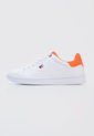 Tenis Lifestyle Blanco-Naranja Neón Tommy Hilfiger Lossom de Tommy Hilfiger