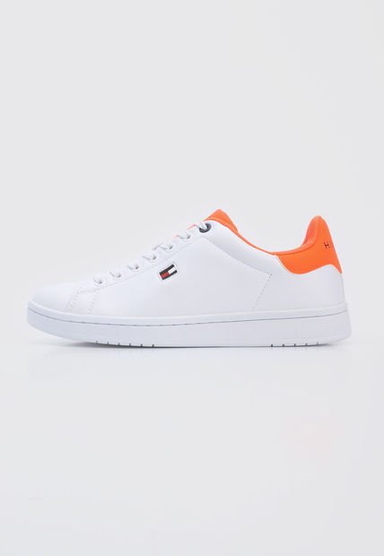 Tenis Lifestyle Blanco-Naranja Neón Tommy Hilfiger Lossom