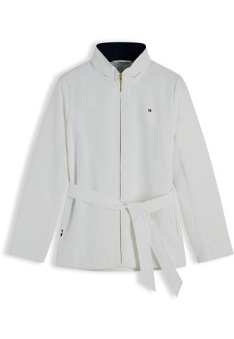 Chaqueta Blanca Yatch Con Cinturón Anudable Y Logo Tommy Hilfiger Tommy Hilfiger