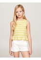 Camiseta Amarilla Sin Mangas Con Péplum Tommy Hilfiger de Tommy Hilfiger