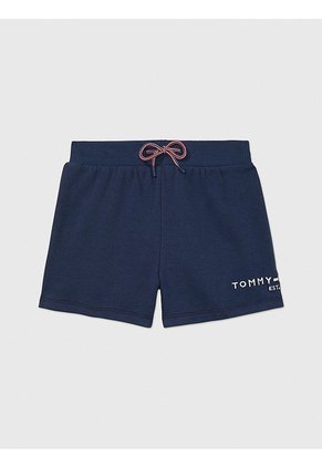 Bermudas Azul Oscuro Con Logo Tommy Hilfiger