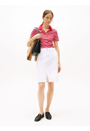 Polo Rojo 1985 Collection Slim De Piqué Tommy Hilfiger