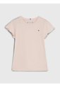 Camiseta Rosa Essential De Corte Slim Con Volantes Tommy Hilfiger de Tommy Hilfiger