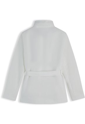 Chaqueta Blanca Yatch Con Cinturón Anudable Y Logo Tommy Hilfiger