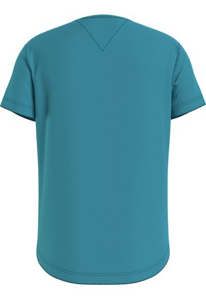 Camiseta Celeste Essential De Corte Slim Con Logo Tommy Hilfiger