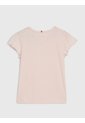 Camiseta Rosa Essential De Corte Slim Con Volantes Tommy Hilfiger de Tommy Hilfiger