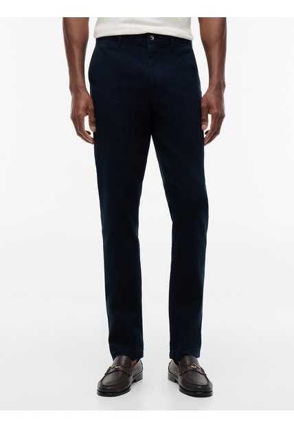 Pantalón Azul Marino Chino Denton Recto Texturizado Tommy Hilfiger