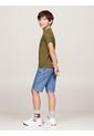 Camiseta Niño Verde Essential De Cuello Redondo Tommy Hilfiger de Tommy Hilfiger