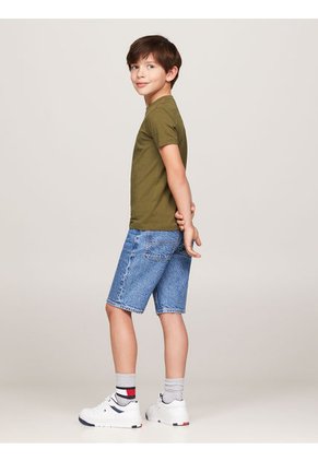 Camiseta Niño Verde Essential De Cuello Redondo Tommy Hilfiger