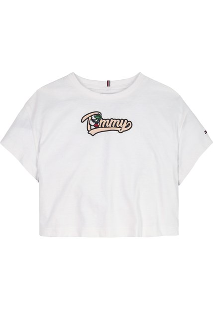Camiseta Blanca Essential Retro De Punto Tommy Hilfiger