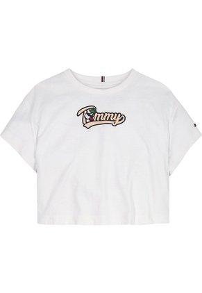 Camiseta Blanca Essential Retro De Punto Tommy Hilfiger
