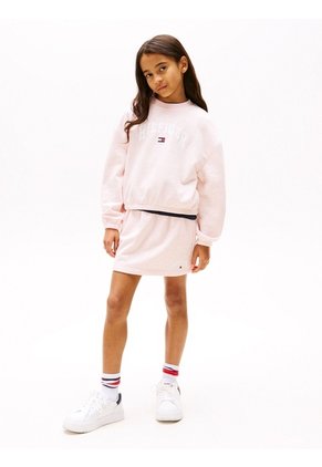 Saco Rosa Universitario De Corte Amplio Tommy Hilfiger