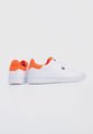 Tenis Lifestyle Blanco-Naranja Neón Tommy Hilfiger Lossom de Tommy Hilfiger