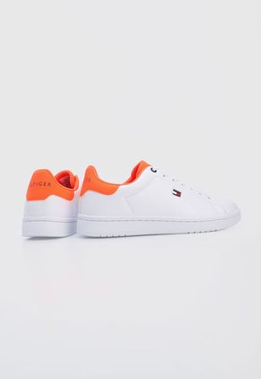 Tenis Lifestyle Blanco-Naranja Neón Tommy Hilfiger Lossom
