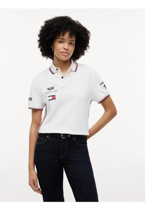 Polo Blanco TH X Cadillac Formula 1® Team Sergio Pérez 11 Tommy Hilfiger