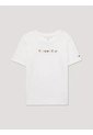 Camiseta Blanca Con Logo Multicolor Tommy Hilfiger de Tommy Hilfiger