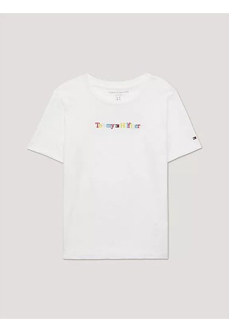Camiseta Blanca Con Logo Multicolor Tommy Hilfiger Tommy Hilfiger