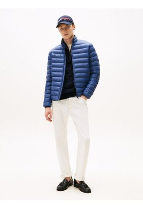 Rompe Azul Oscuro Viento Acolchada Plegable Tommy Hilfiger