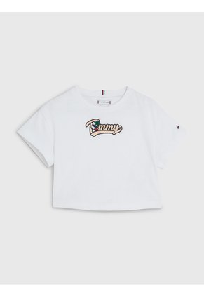 Camiseta Blanca Essential Retro De Punto Tommy Hilfiger