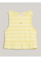 Camiseta Amarilla Sin Mangas Con Péplum Tommy Hilfiger de Tommy Hilfiger