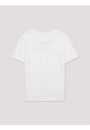 Camiseta Blanca Con Logo Multicolor Tommy Hilfiger
