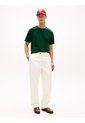 Camiseta Verde De Cuello Redondo Con Logo Bordado Tommy Hilfiger de Tommy Hilfiger