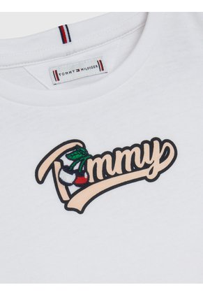Camiseta Blanca Essential Retro De Punto Tommy Hilfiger