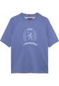 Camiseta Azul De Cuello Redondo Con Escudo TH Tommy Hilfiger de Tommy Hilfiger